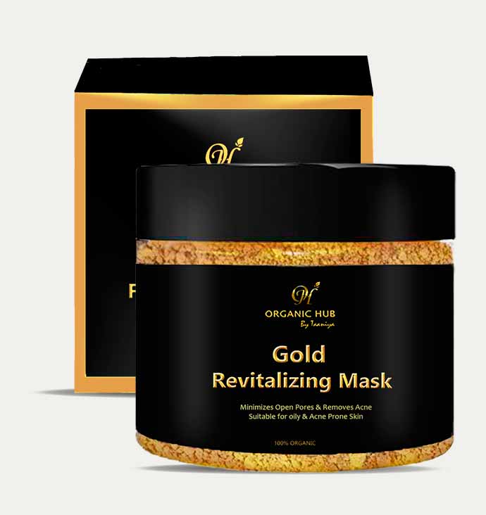 Organic Hub Gold Revitalizing Mask - Pores Minimizing Face Pack