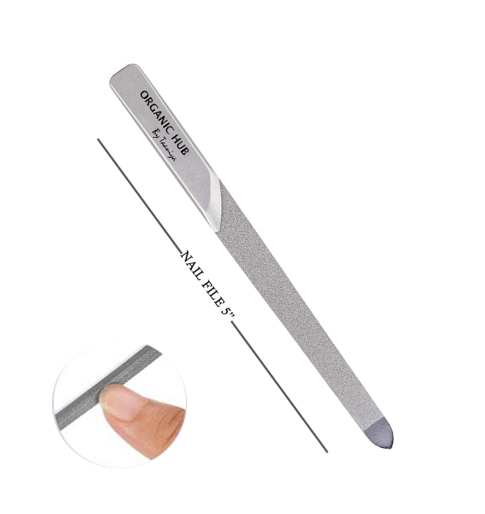 Organic Hub Stainless Steel Nail Filer Organic Hub Manicure Pedicure Filer