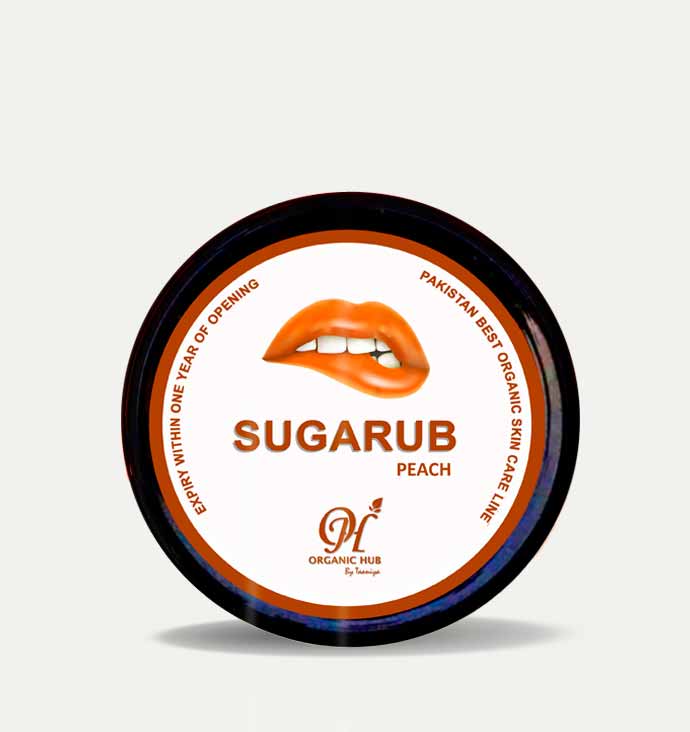 Organic Hub Lip Scrub - SUGARUB PEACH