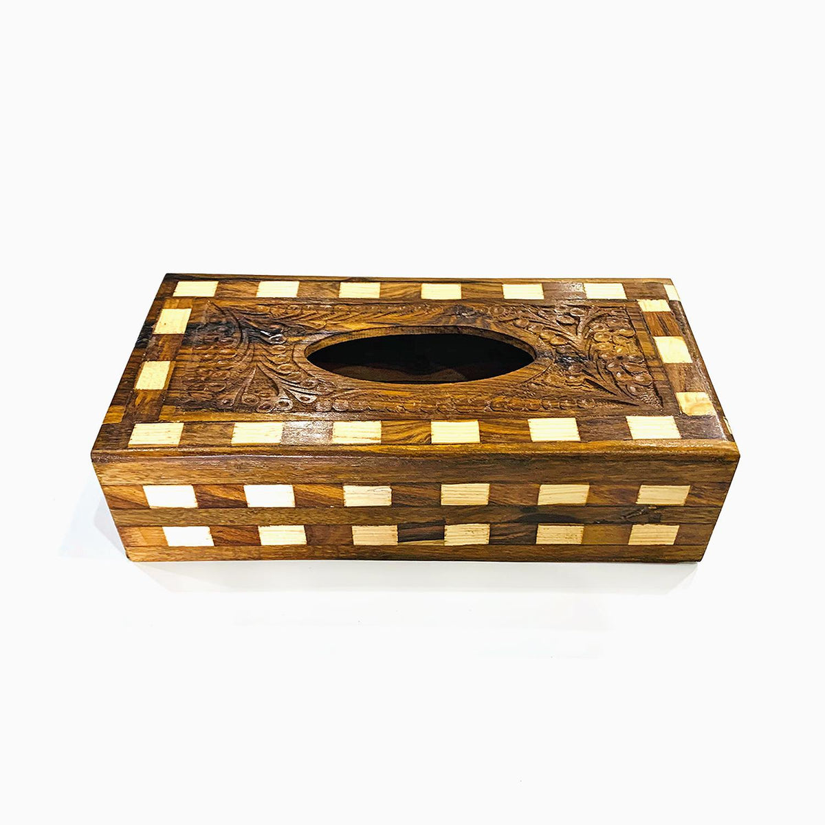 Ornelas Wooden Tissue Box