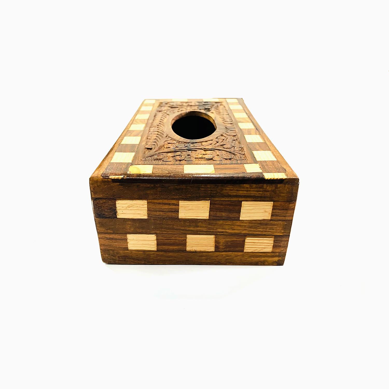 Ornelas Wooden Tissue Box