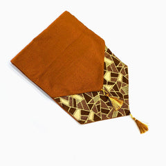 Oteri 3 Pc Table Runner Set Caramel Brown