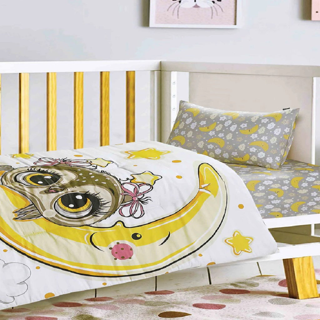 Owl Baby Cot Set ( Filled )