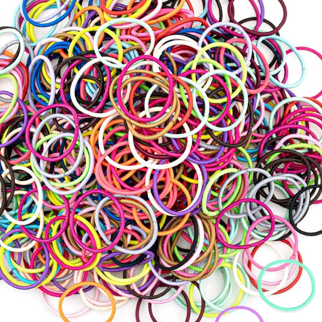 Hair Rubber Bands High Elastic For Girls ( Pack of 100 )