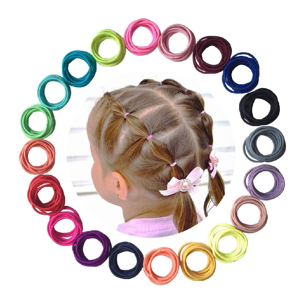 Hair Rubber Bands High Elastic For Girls ( Pack of 100 )