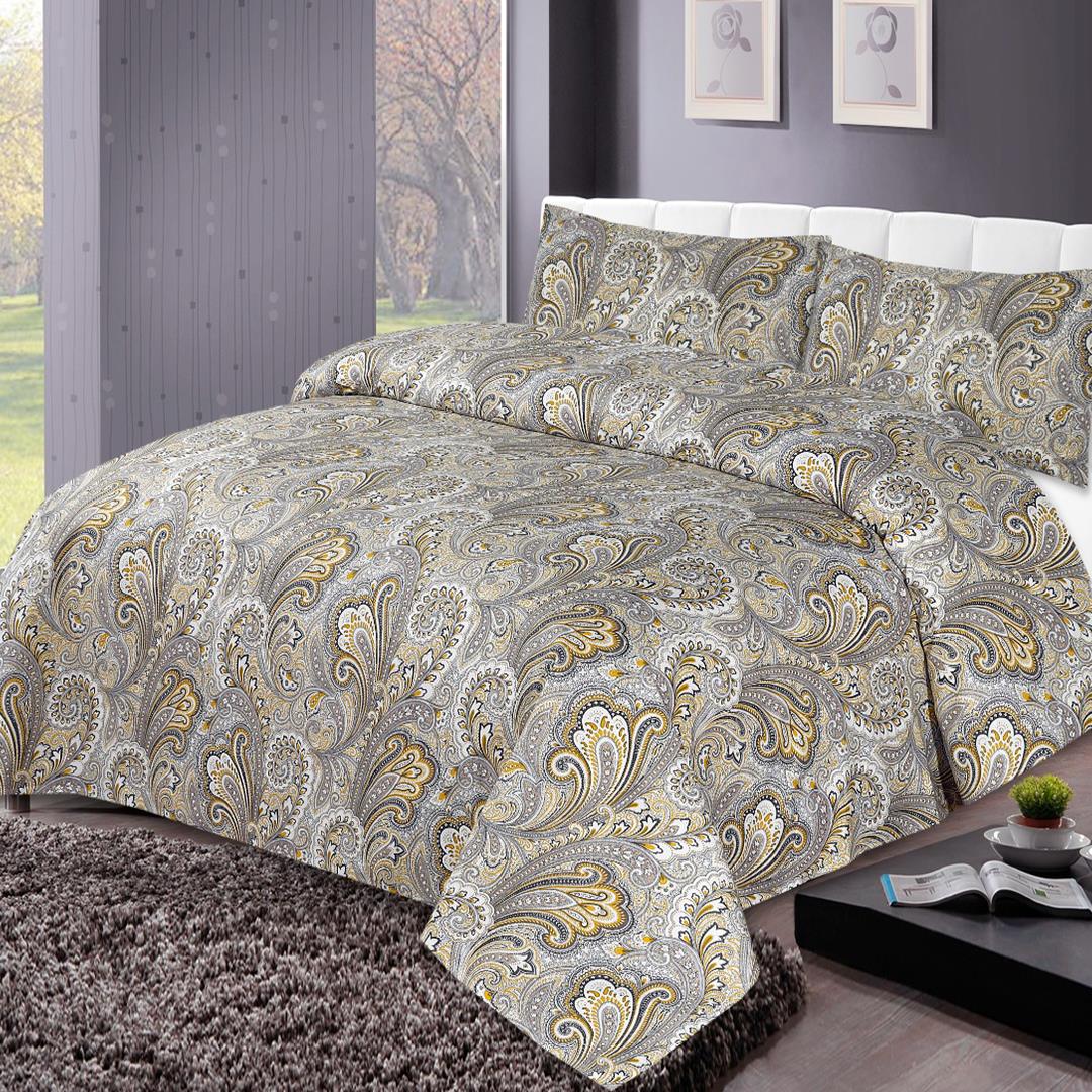 Paisley 3 Pcs Bedding Set Yellow