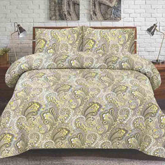 Paisley 3 Pcs Bedding Set Yellow