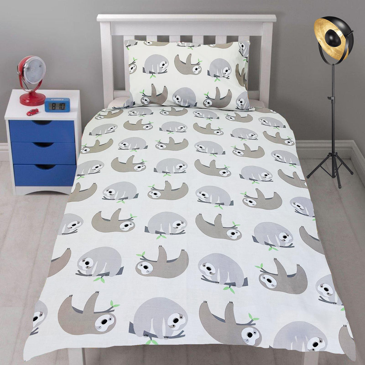 Panda Grey 2 Pcs Kids Bedding Set