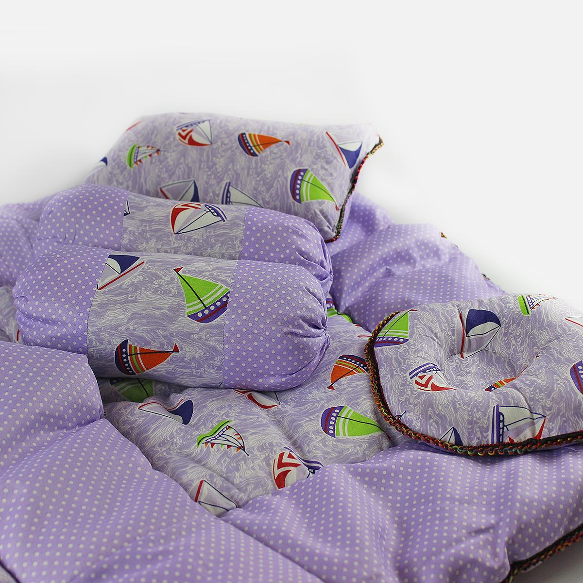 Patricia 6 Pcs Baby Cot Set Purple ( Filled )