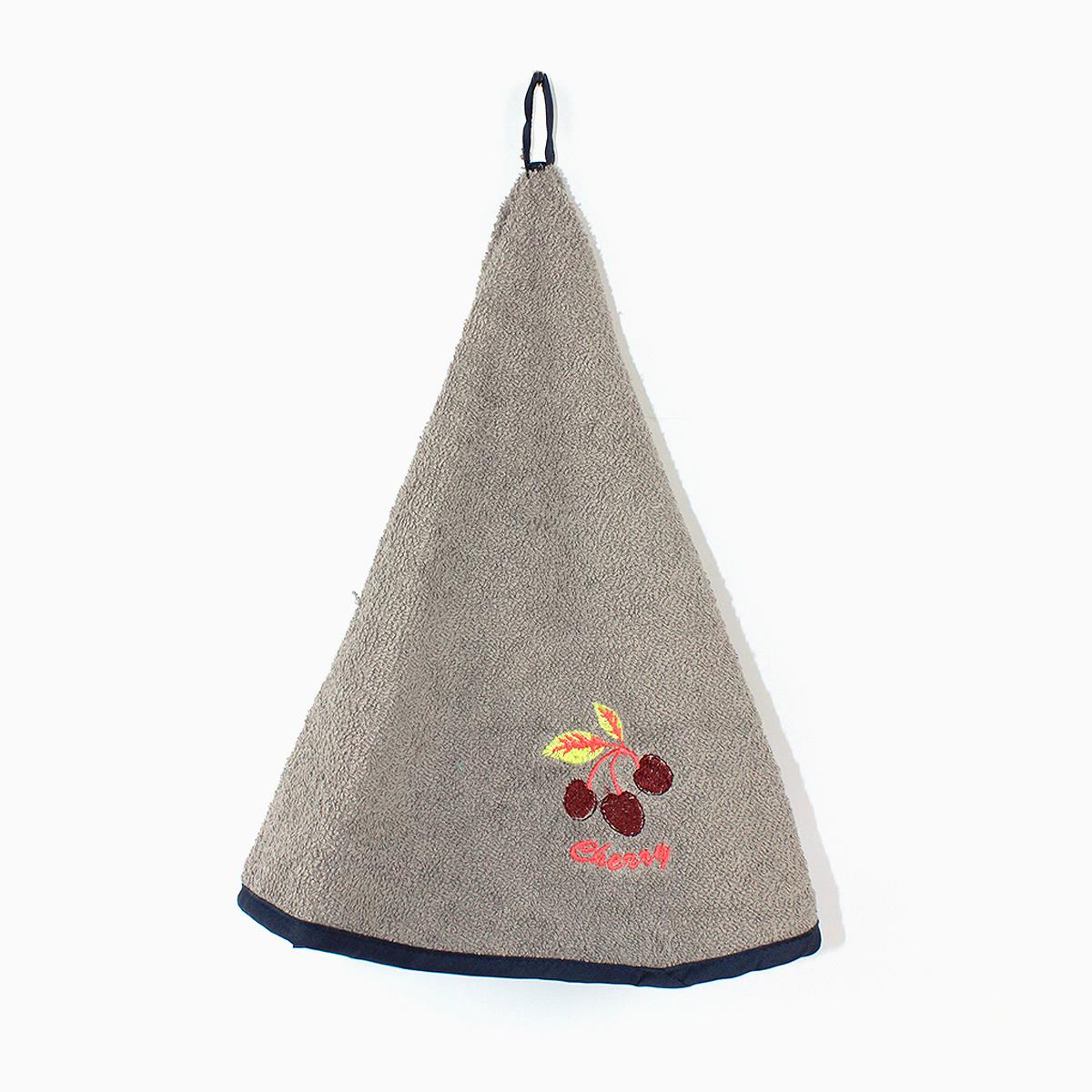 Patricia Kitchen Hanging Towel Cherry Grey