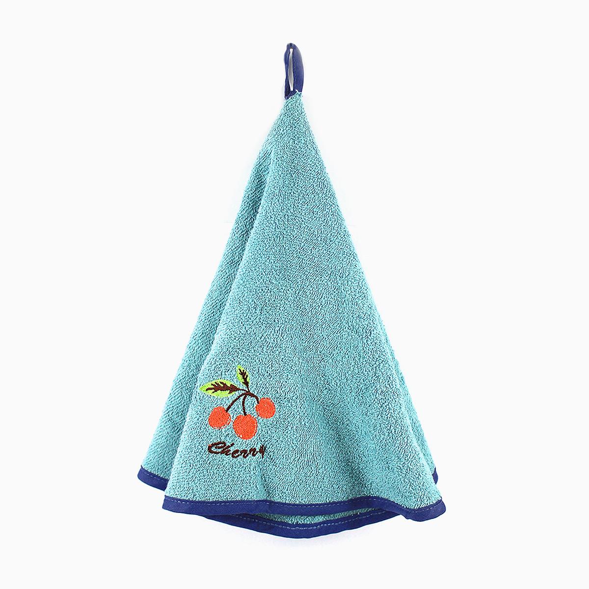 Patricia Kitchen Hanging Towel Cherry Turquoise