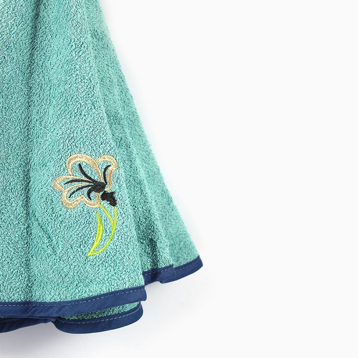 Patricia Kitchen Hanging Towel Floral Turquoise