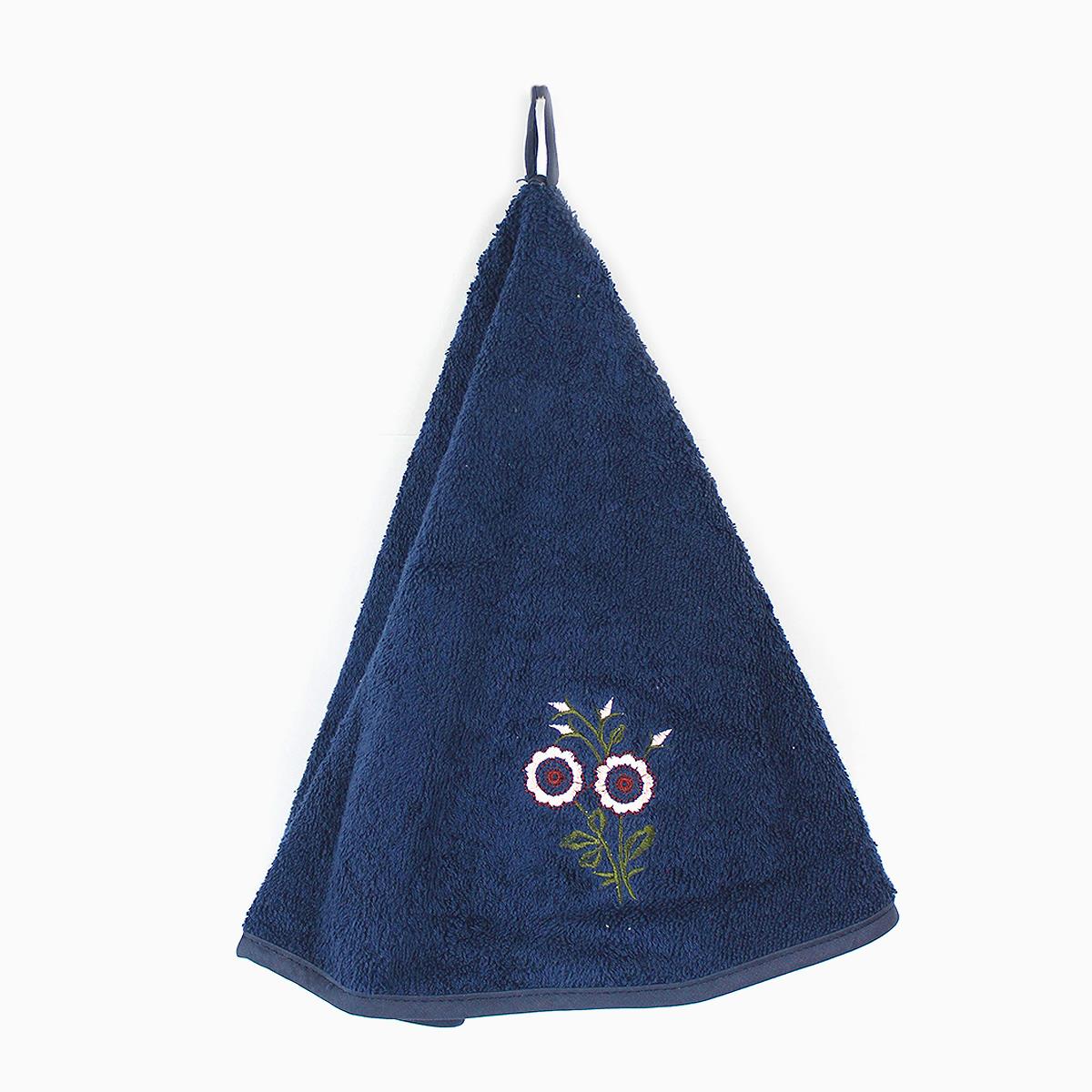 Patricia Kitchen Hanging Towel Navy Blue