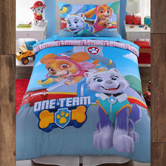 Paw Patrol Dogs Team 2 Pcs Duvet Cover Set Blue