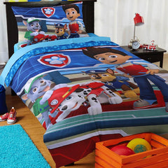 Paw Patrol Dogs Team 2 Pcs Duvet Cover Set Blue And Red