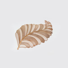 Perino Table Mat Leaf Rose Gold