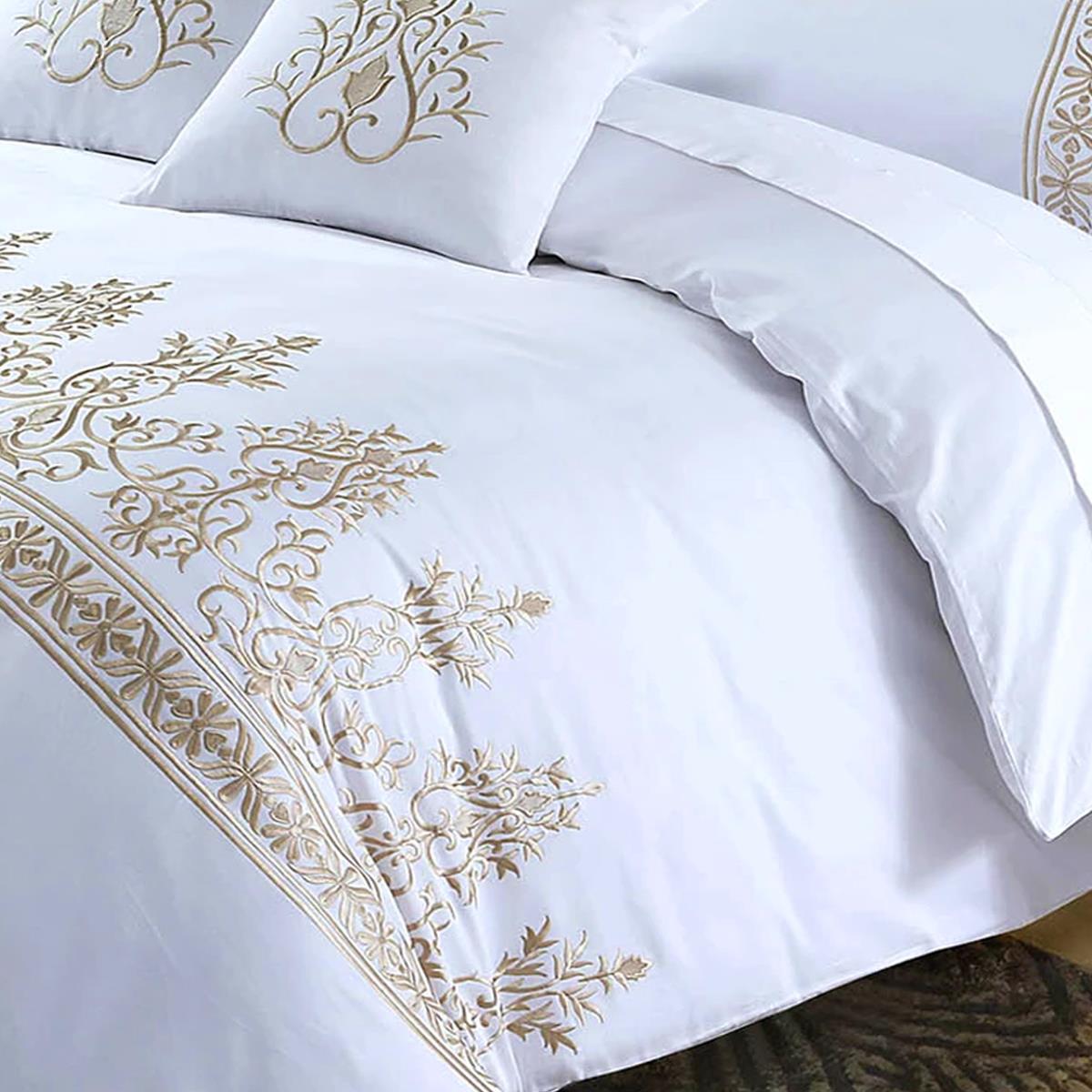 Pernille Embroidered 3 Pcs Duvet Cover Set