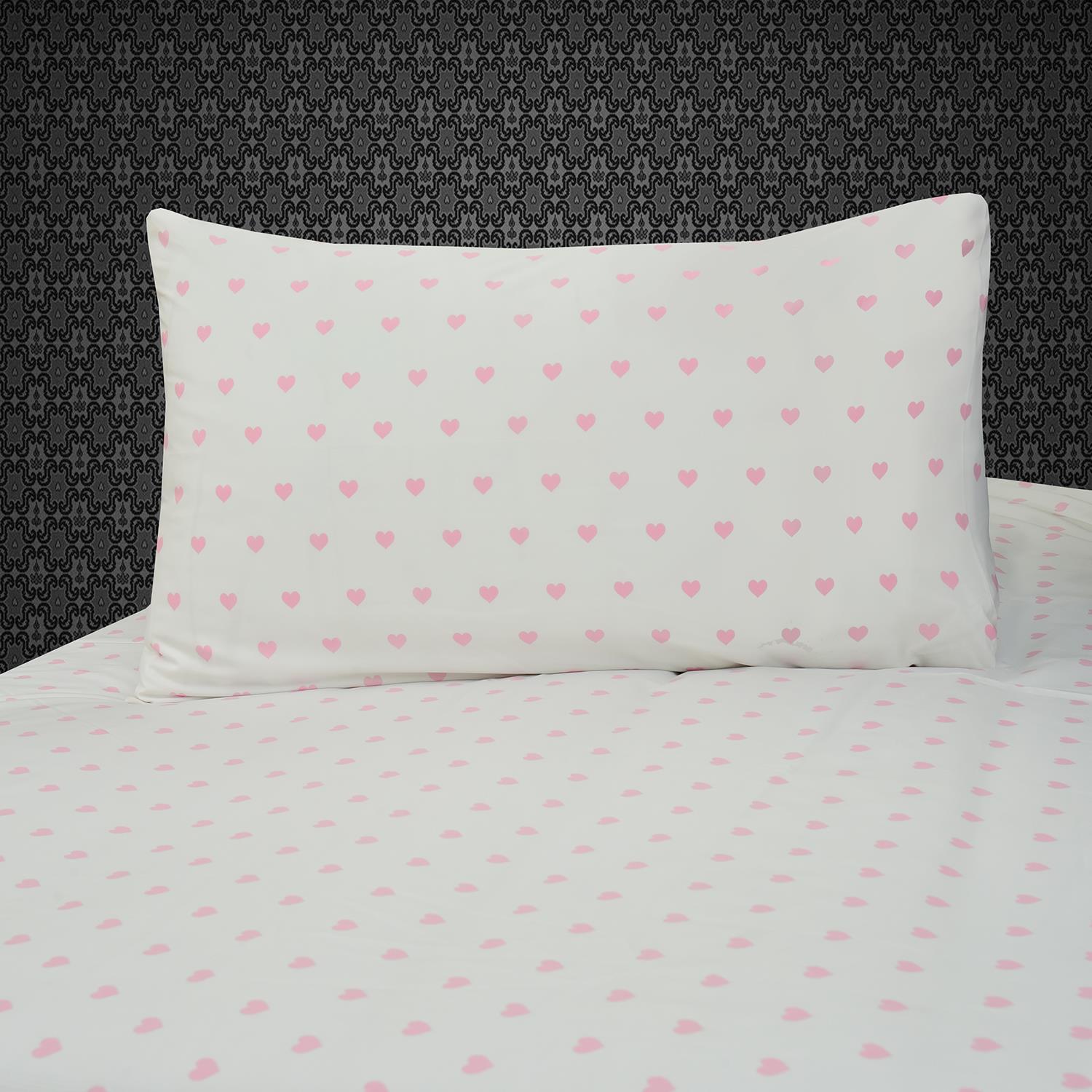 Pink Hearts 2 Pcs Kids Bedding Set