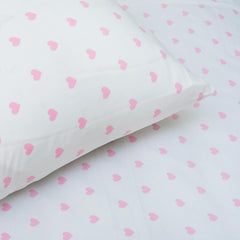 Pink Hearts 2 Pcs Kids Bedding Set