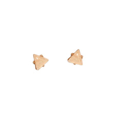 Pink Triangle Stud Earrings