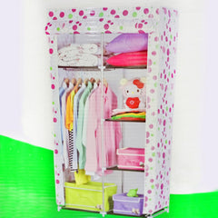 Portable Wardrobe Closet London Pink