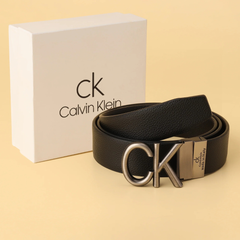 Premium CK Leather Belt Black