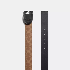 Premium Coach Leather Belt Brown