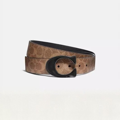 Premium Coach Leather Belt Brown