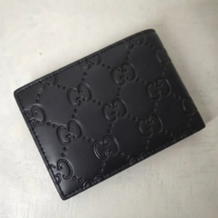 Premium Gucci Leather Bifold Men Wallet Black