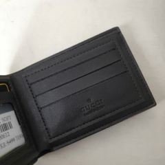 Premium Gucci Leather Bifold Men Wallet Black
