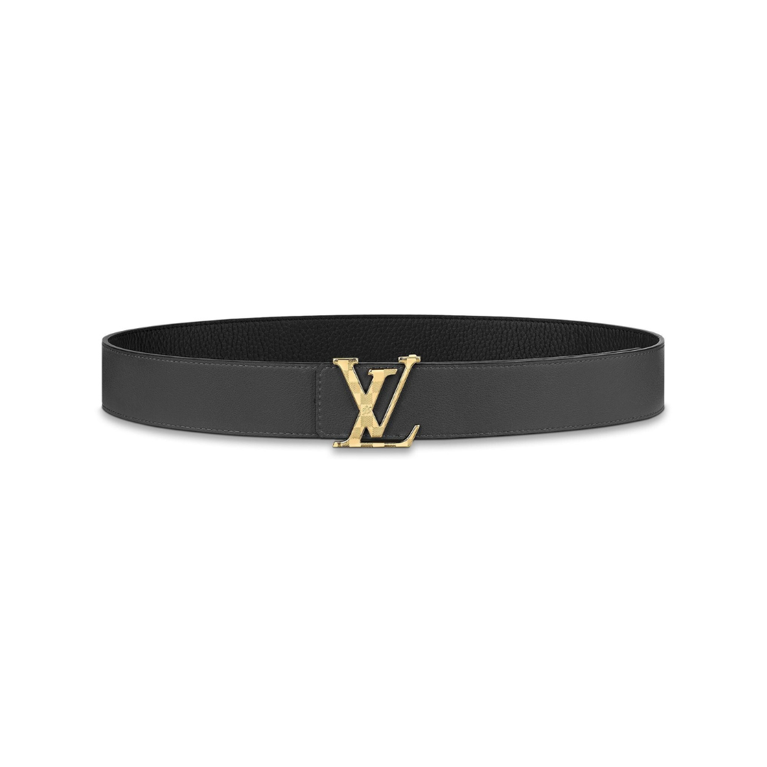 Premium LV Leather Belt Golden