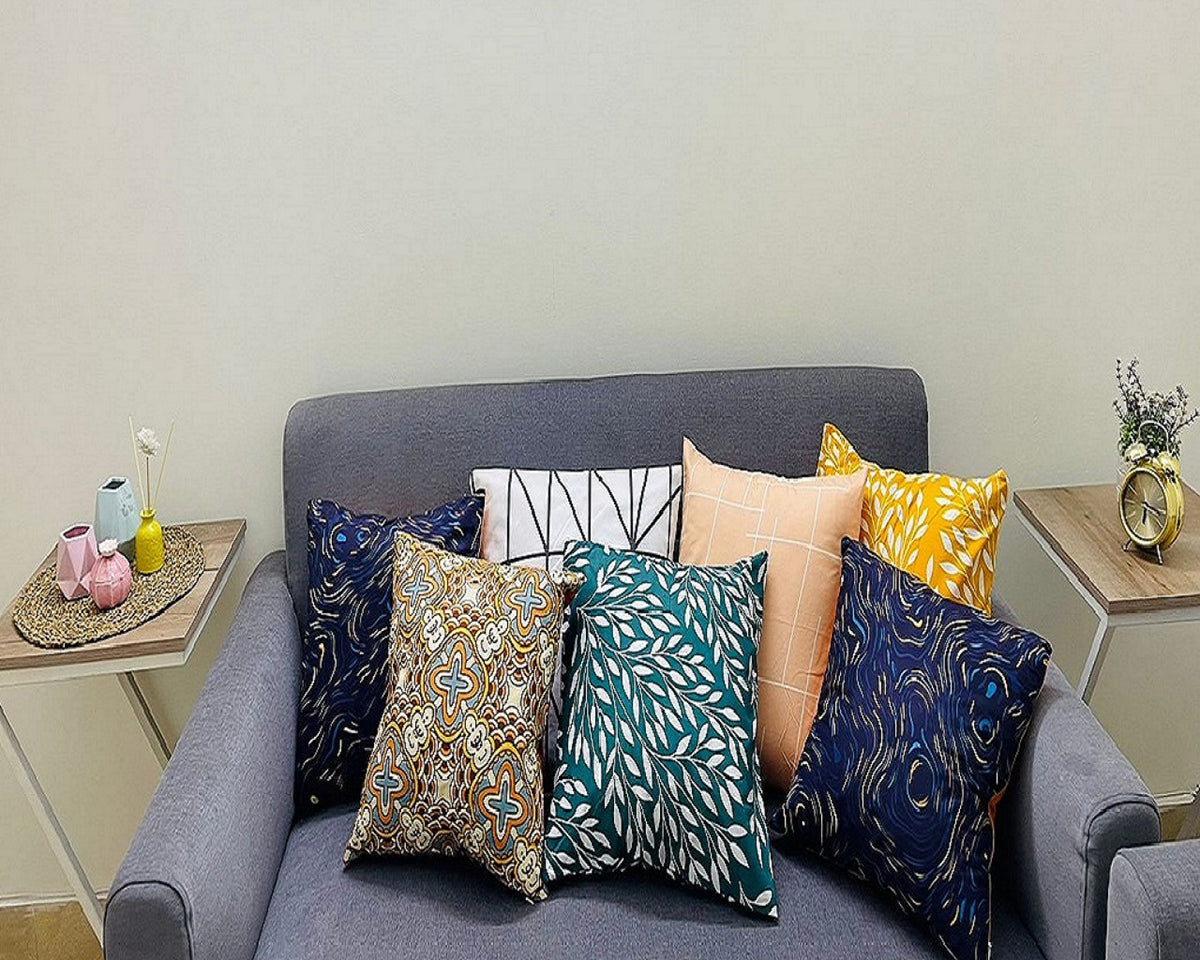 Printed Cushion Covers Pack of 6 Assorted