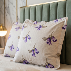 Quirky 3 Pcs Floral Bedding Set Lilac