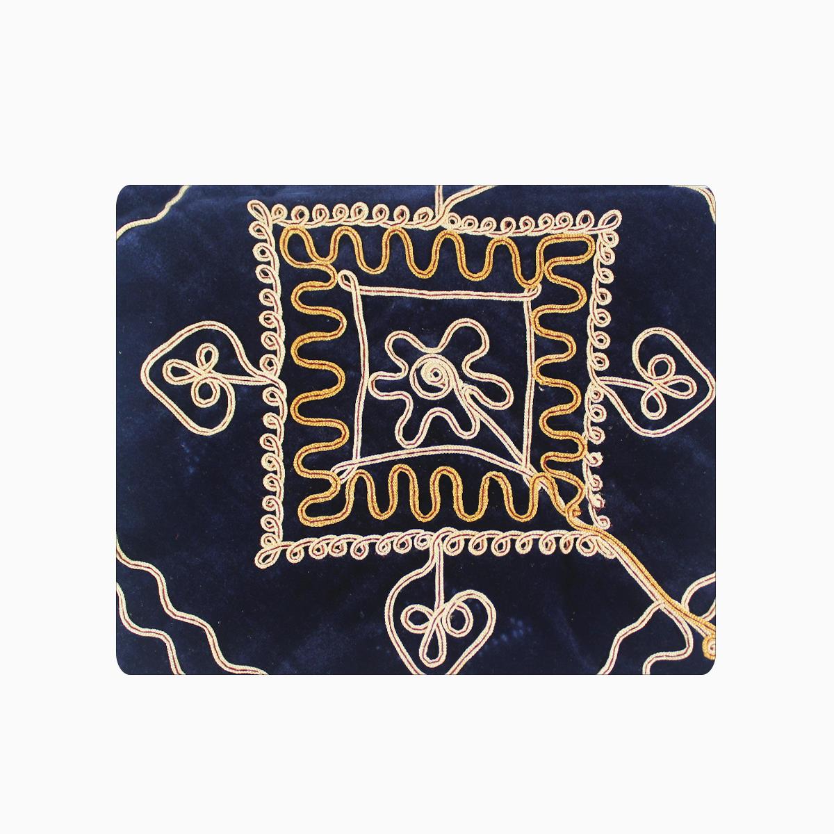 Quran Cover Embroidered Navy Blue