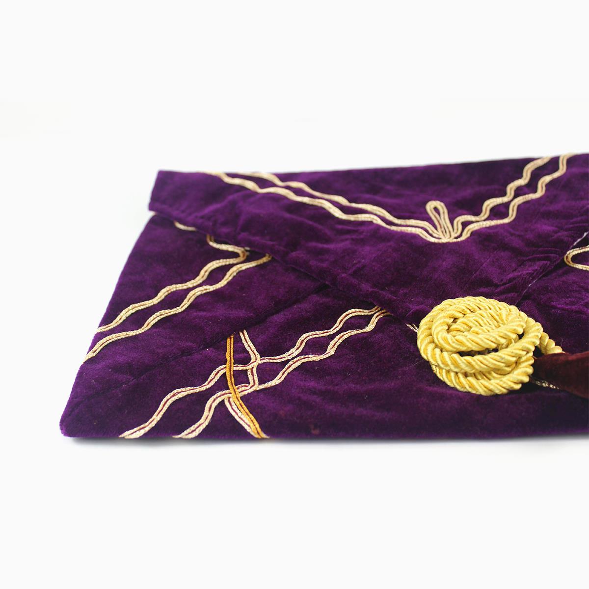 Quran Cover Embroidered Purple