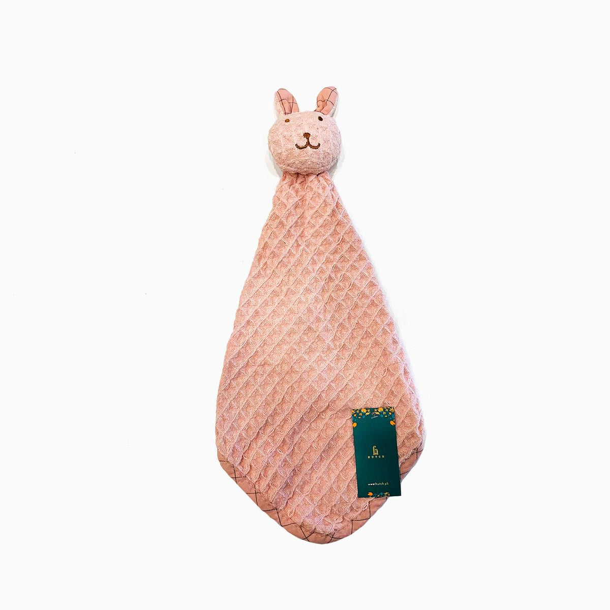 Rabbit Kitchen Hanging Towel Peach