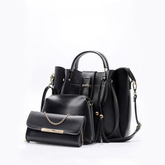 Rangoon 3 Pieces Handbag Black