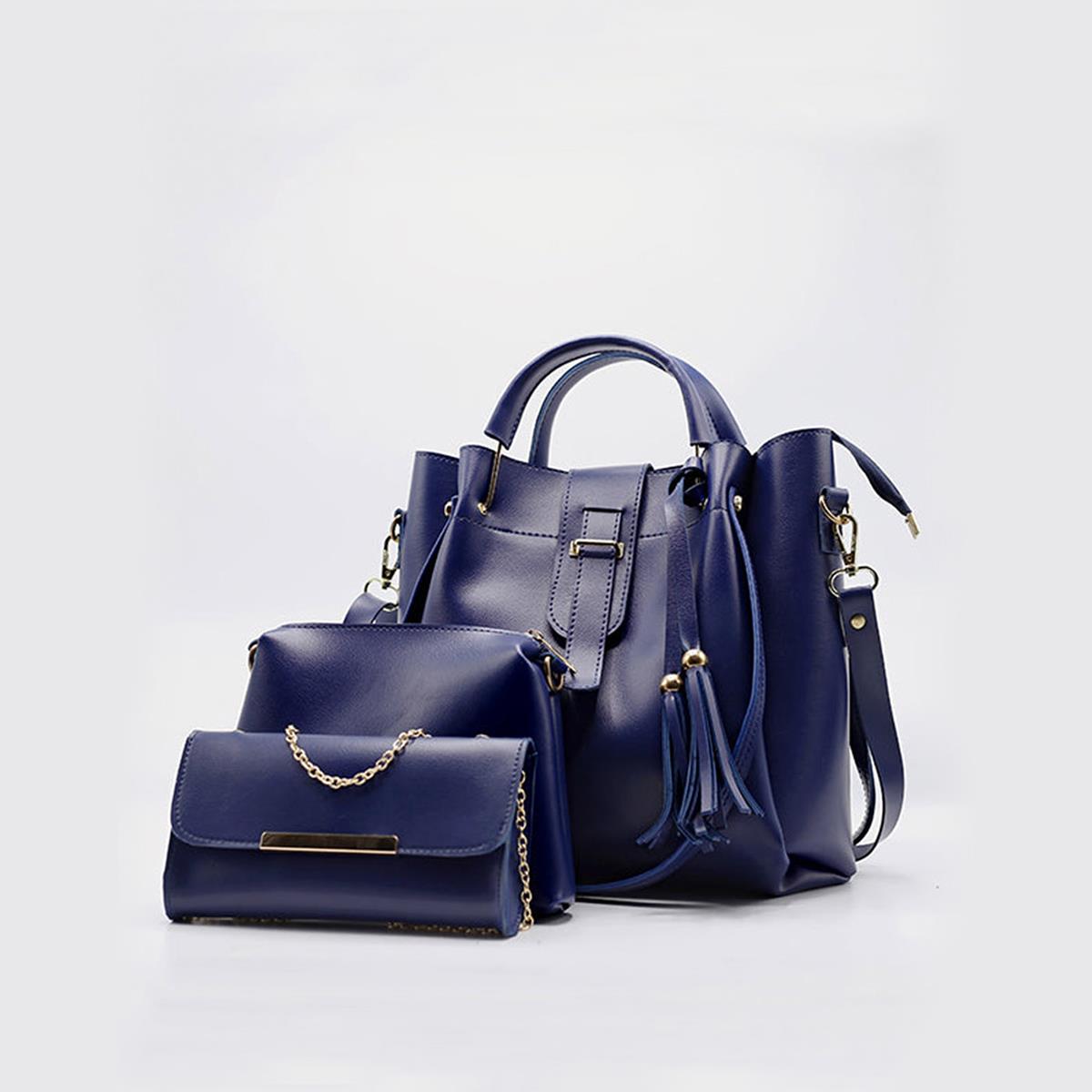 Rangoon 3 Pieces Handbag Blue