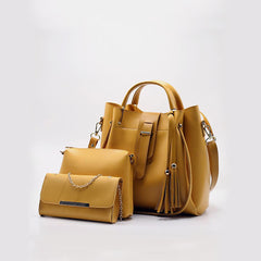 Rangoon 3 Pieces Handbag Mustard