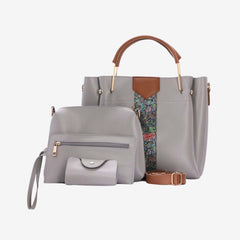 Rangoon 4 Pieces Handbag Grey