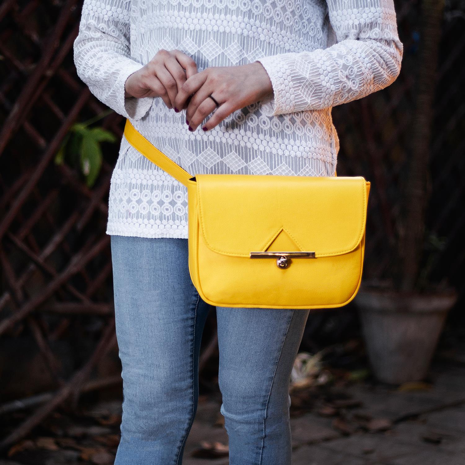 Rangoon Baguette Belt Bag Yellow