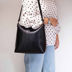 Rangoon Black Hobo Tote Bag