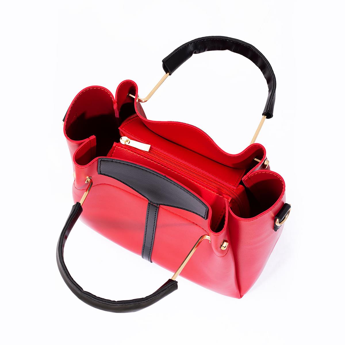 Rangoon Bloom Closet 3 Pieces Handbag Red