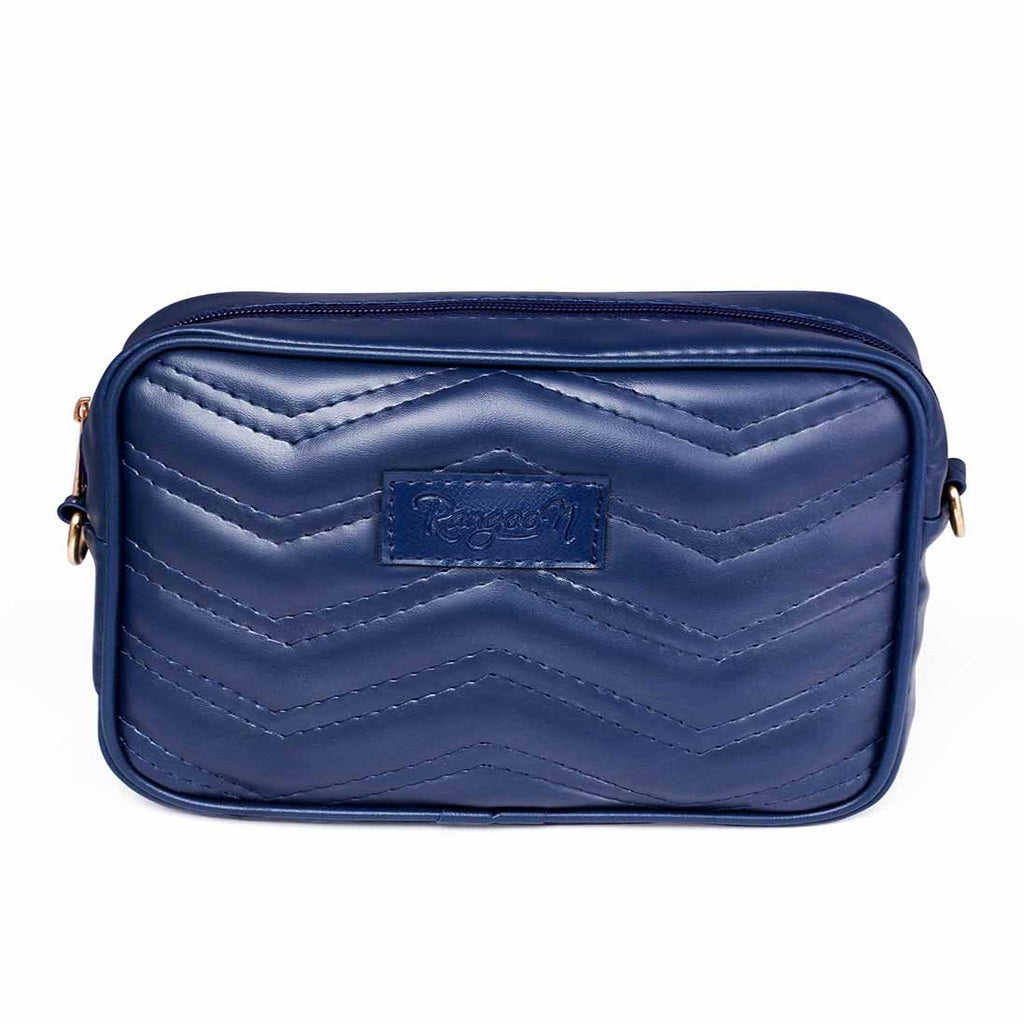 Rangoon Blue Quilted Crossbody Bag