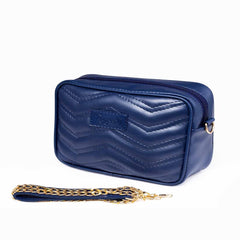 Rangoon Blue Quilted Crossbody Bag