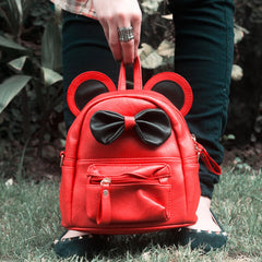 Rangoon Bow Mini Backpack Red