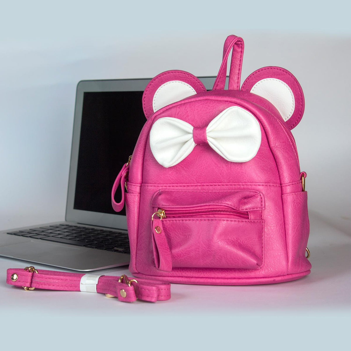 Rangoon Bow Mini Backpack Shocking Pink