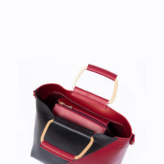 Rangoon Classio Double Handle Bag Black and Pink