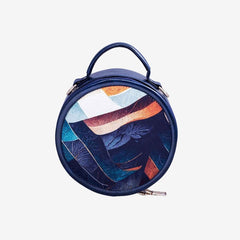 Rangoon Crossbody Round Bag Blue