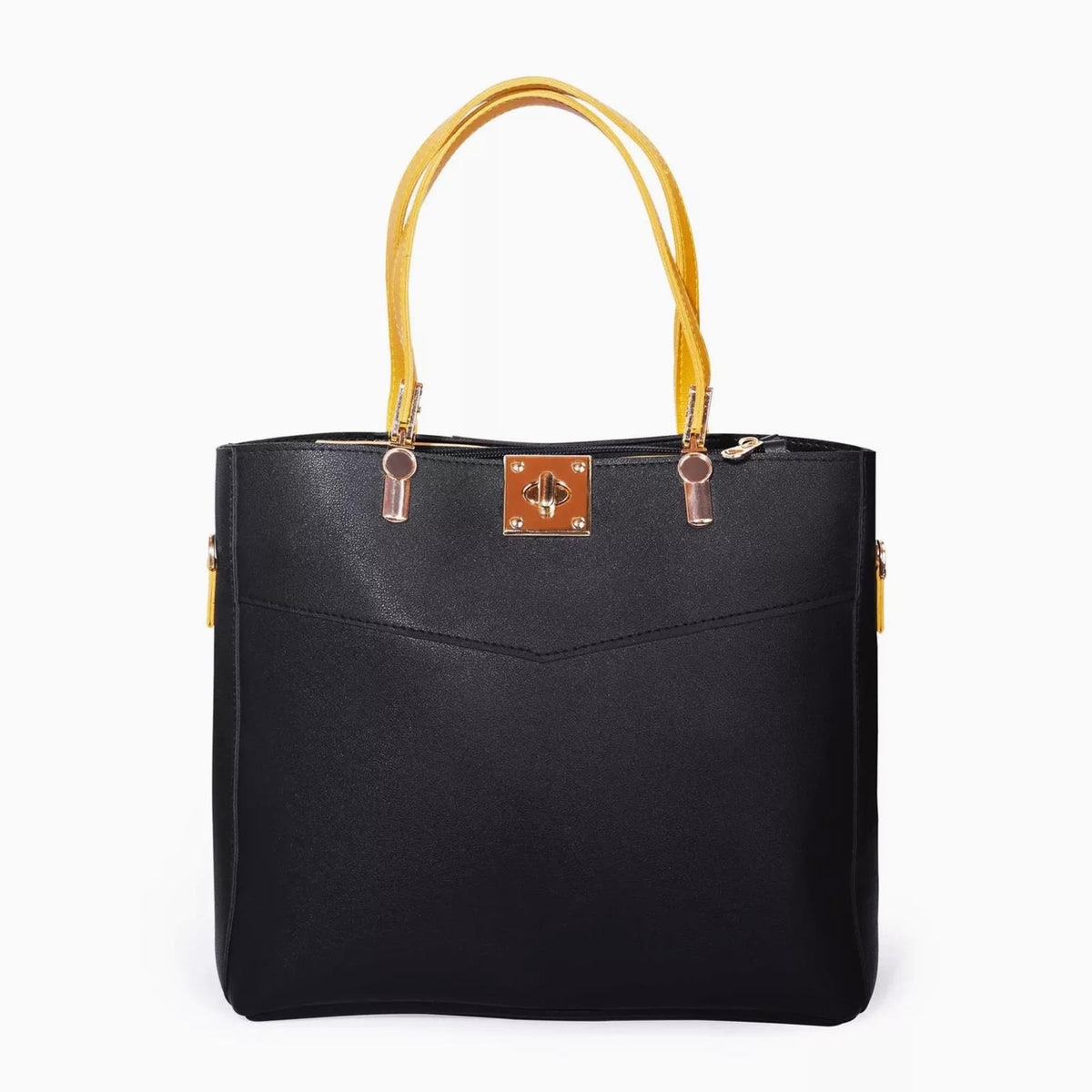 Rangoon Double Handle Tote Bag Black